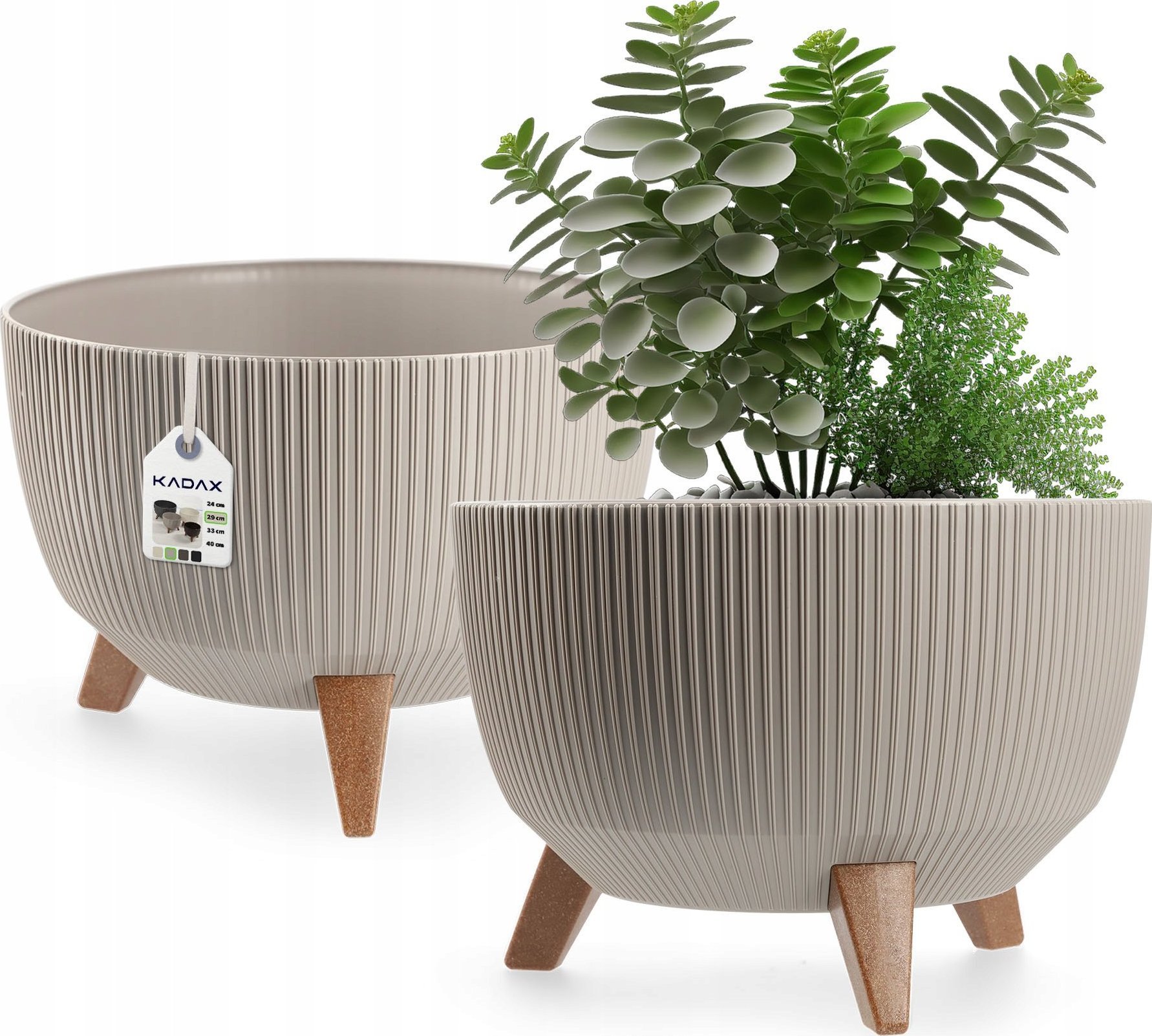 Kadax KADAX Doniczka Donica Wkład Misa Na Nóżkach 29cm