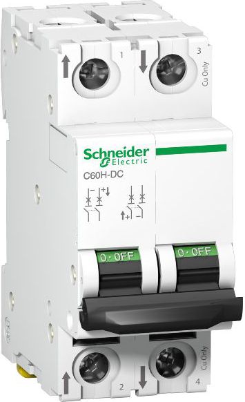 Schneider Electric Wyłącznik nadprądowy 2P C 6A 6kA DC C60H (A9N61526)