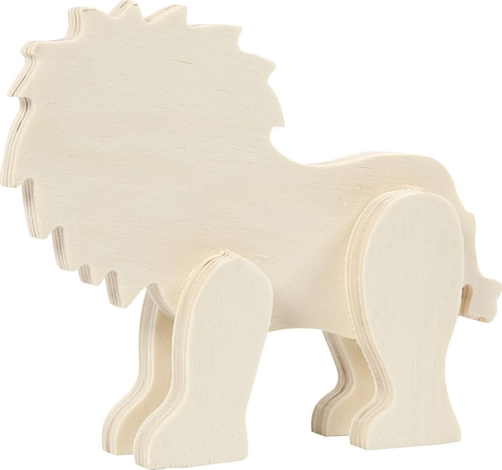 Creativ Company Lew ze sklejki H: 13 cm