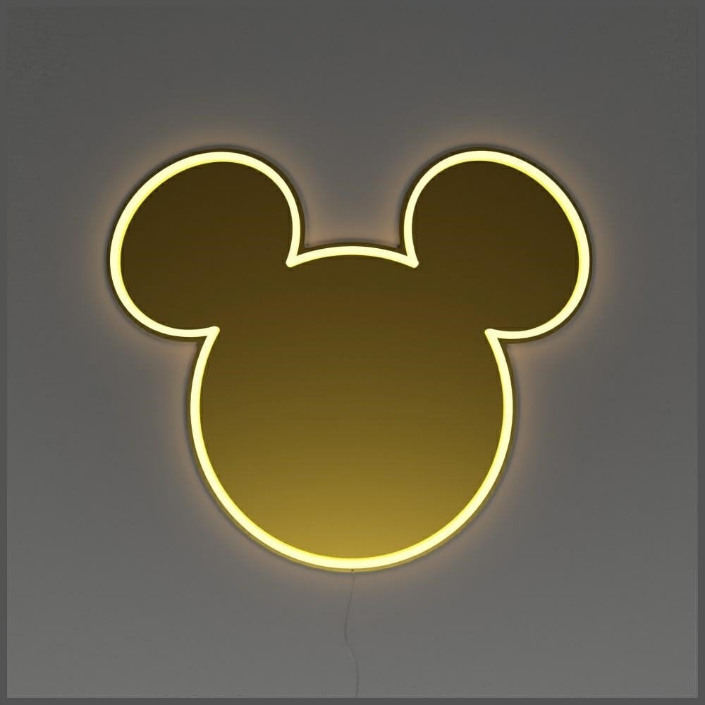 Neon Yellowpop Disney Mickey Mirror złoty