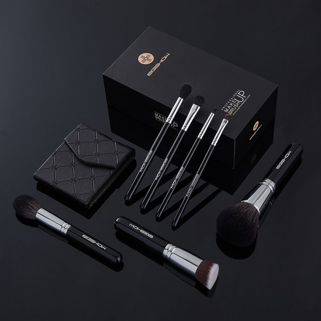 Eigshow Beauty Eigshow Zestaw 7 pędzli Premium Chic Series Mini Bright Silver