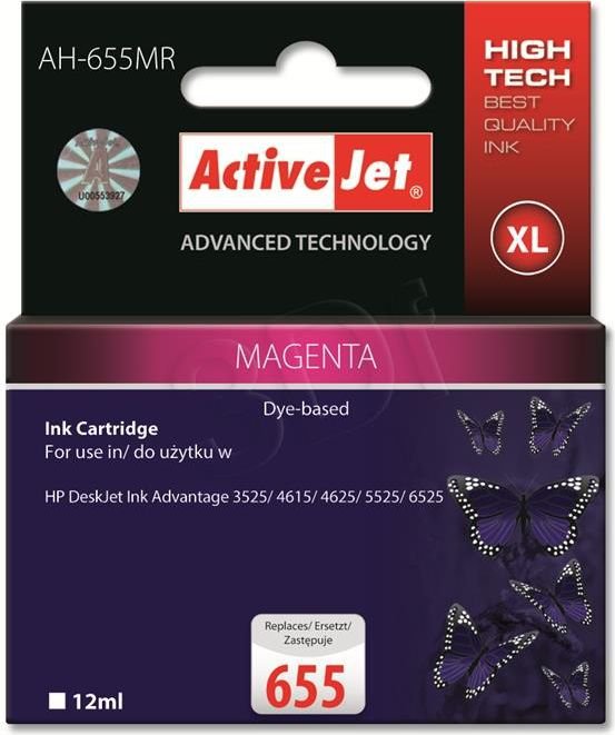 Tusz Activejet tusz AH-655MR / CZ111AE nr 655 (magenta)