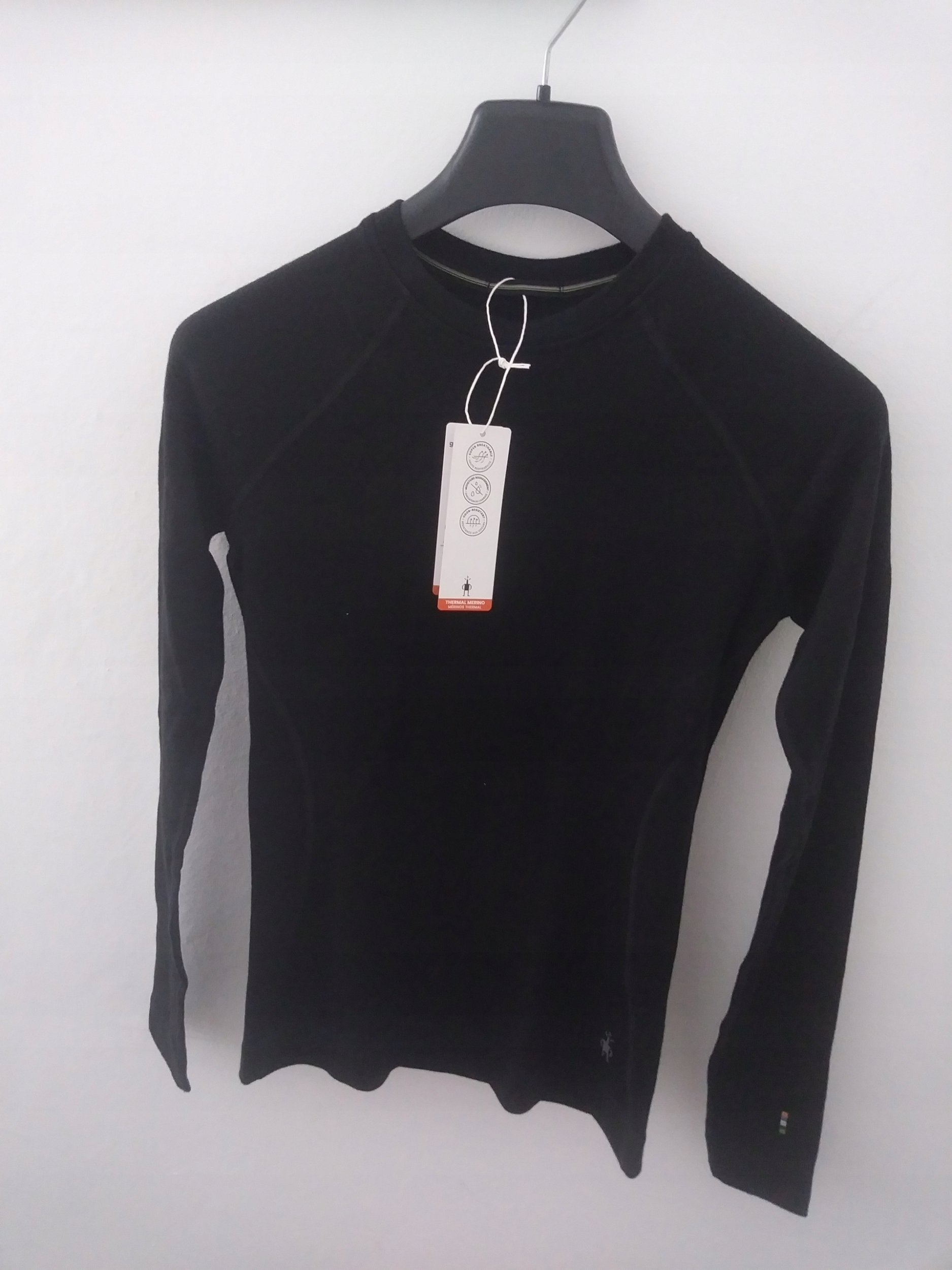 Smartwool W'S Classic Thermal Merino Base Layer Crew Boxed, 001 | black, S