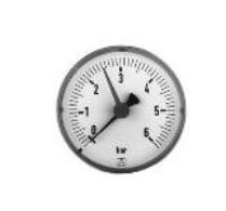 Afriso Manometr grzewczy RF 63 AX Ø=63mm 0-6bar 1/2" Kl. 2,5 - 63538