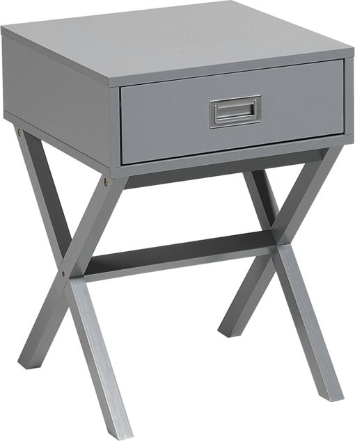 Beliani Stolik pomocniczy szary MONROE