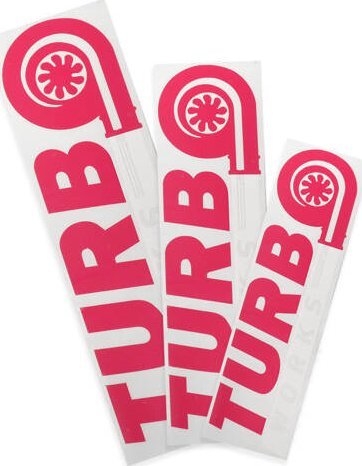 TurboWorks Naklejka TurboWorks Fioletowo-Biała 20cm