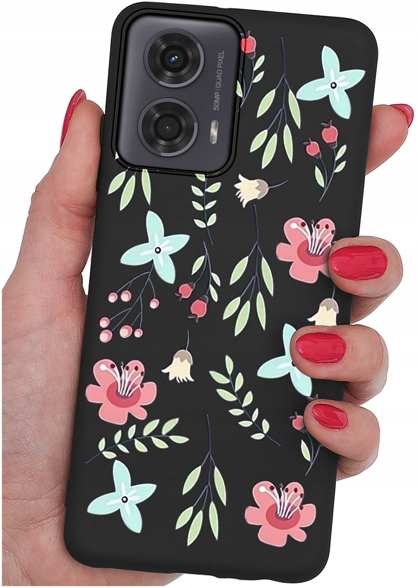 Etui do Motorola Moto G24 |G24 POWER |G04 |E14 WZORY |SILIKONOWE MATT SZKŁO