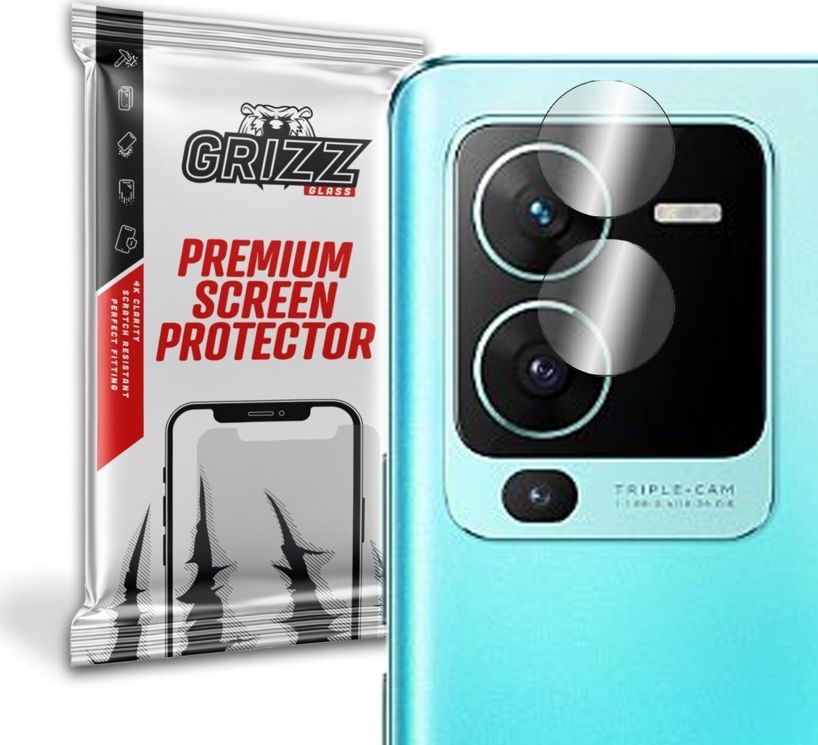 GrizzGlass Szkło hybrydowe na aparat Grizz Vivo S15 Pro