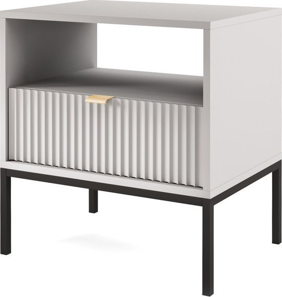 Ravio Stolik nocny Kioto w kolorze szarym