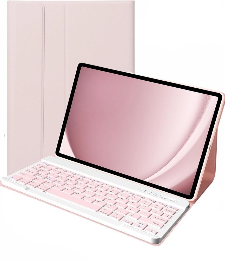 Etui z klawiaturą Supero do Lenovo Tab P11 2nd Gen TB350FU/TB350XU, różowe