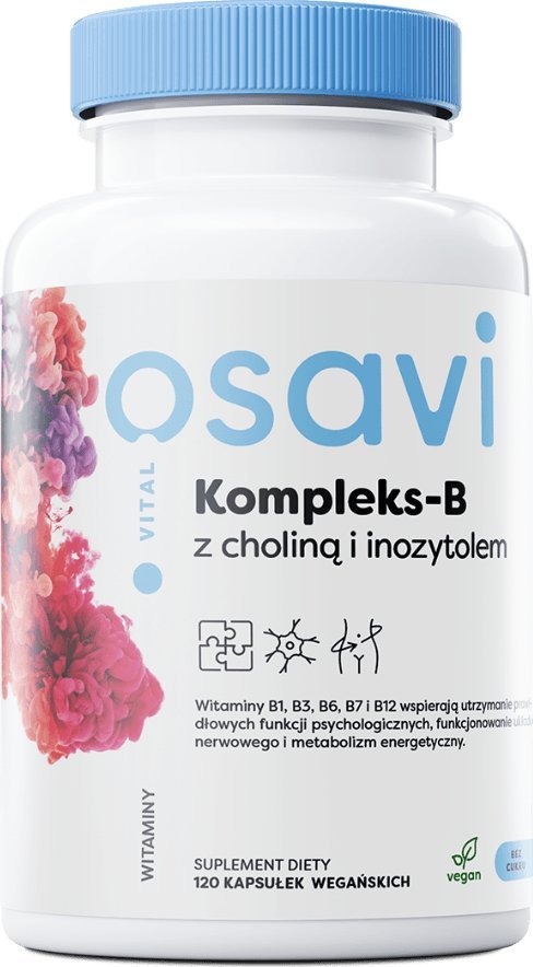 Osavi Osavi Kompleks-B z Choliną i Inozytolem 120 kapsułek - WYSYŁAMY W 24H!