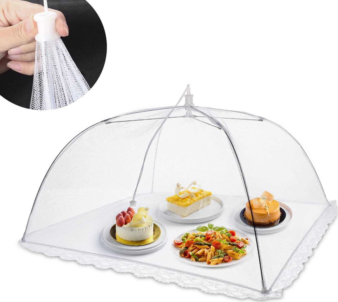 Heckermann Moskitiera osłona na żywność Heckermann 48x48cm