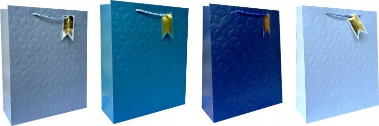 JU-PITER Torebka ozdobna prezentowa 3x41,5x12cm JP 926A mix cena za 1 szt