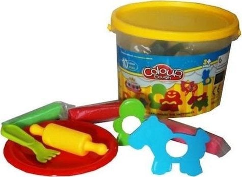 Masa plastyczna z akcesoriami 10 kolorów MIX