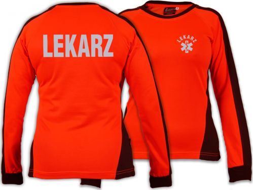 North Wind + medical Koszulka FLUO damska ratownicza FUNKCYJNA odblaskowa z długim rękawem