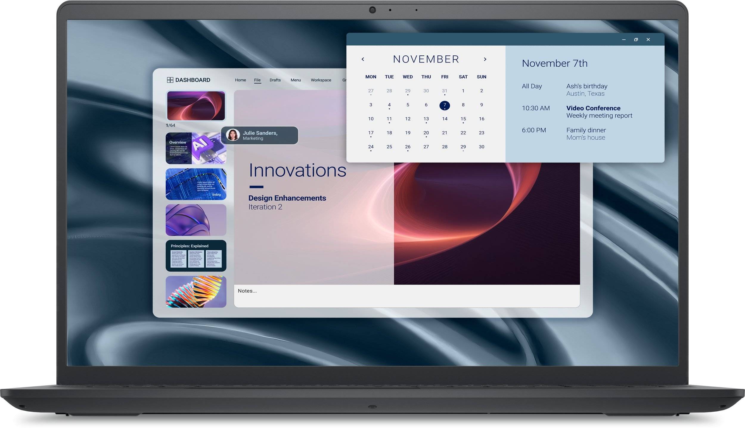 Laptop Dell NTB Pro 15 Essential PV15255/AMD R5 7520U/8GB/512SSD/15.6" FHD/AMD Radeon 610M/65W/WLAN/Backlit Kb/W11P/3Y PS NBD