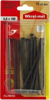 Wkręt-met Wkręt do mocowania płyt G-K do drewna 4,8x100mm 15szt