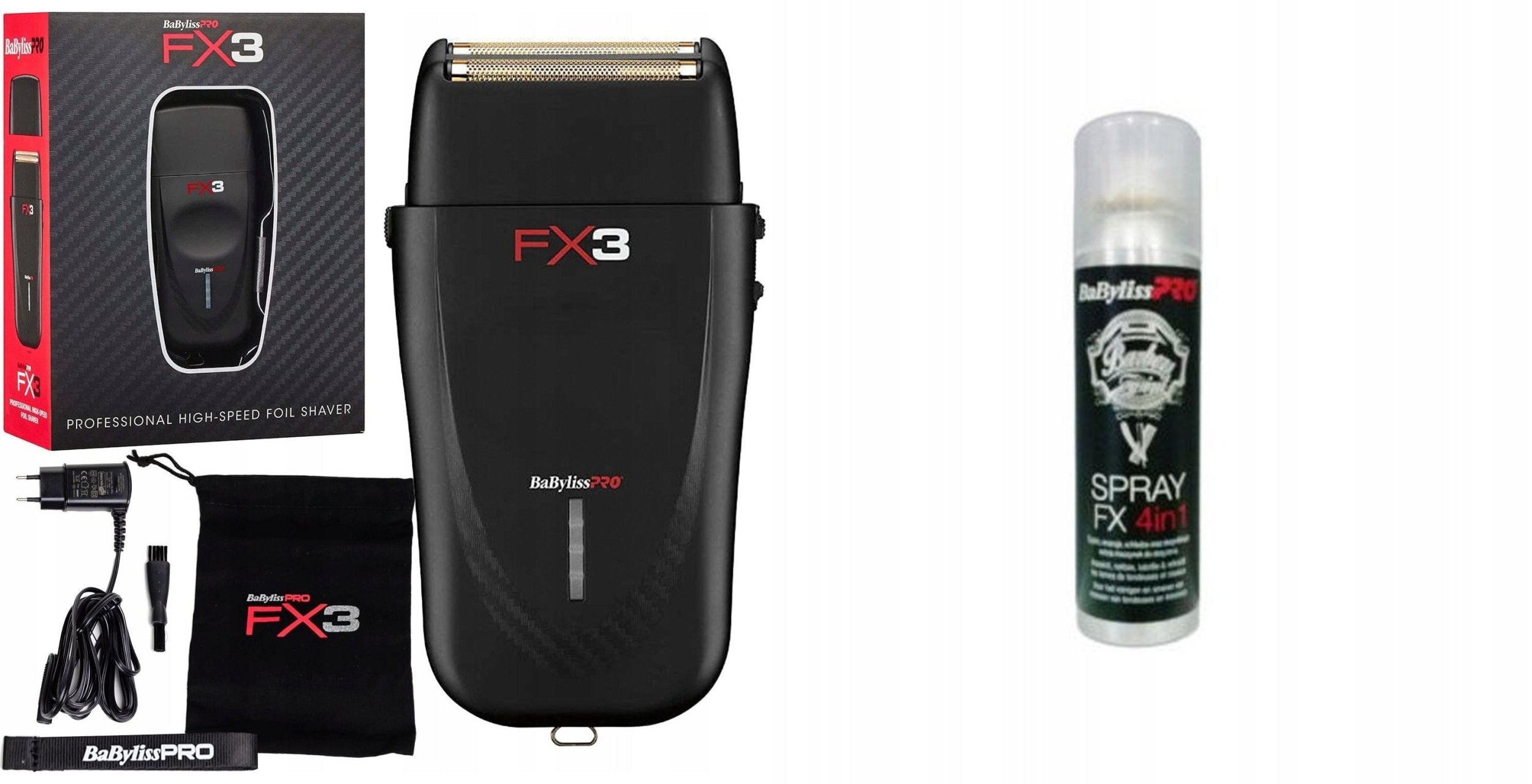 Golarka BaBylissPRO Golarka BaBylissPRO Pro 4Artists FX3 FXX3SBE + SprayFX 4W1 BBPRO 150ml