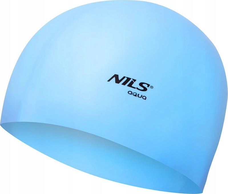 Nils Extreme NQC JEDNOKOLOROWY BL01 JASNONIEBIESKI CZEPEK SILIKONOWY NILS AQUA
