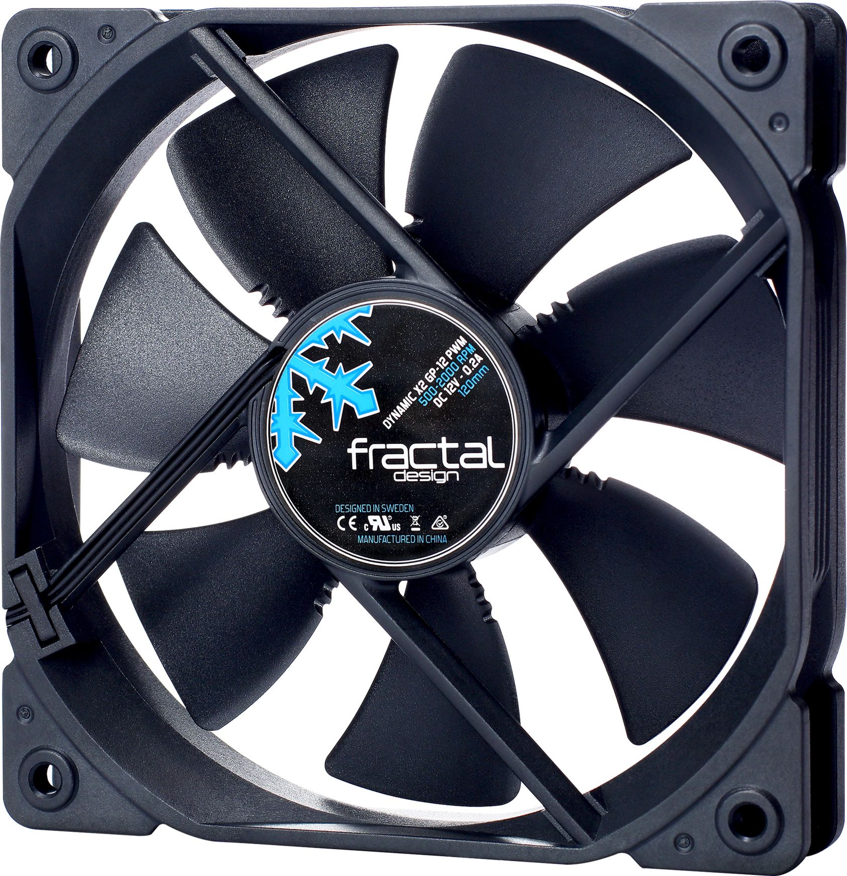Wentylator Fractal Design Dynamic X2 GP-12 PWM Czarny (FD-FAN-DYN-X2-GP12-PWM-BK)