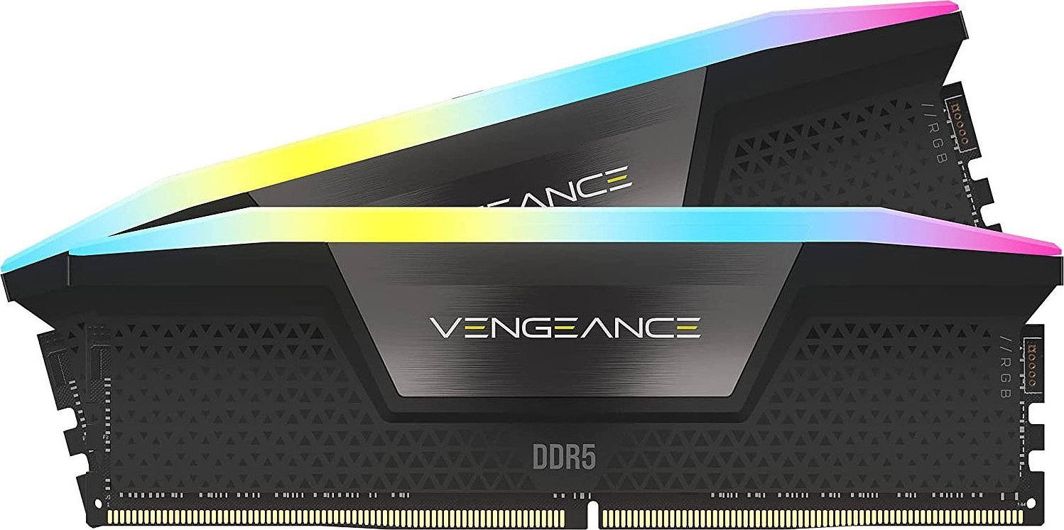 Pamięć Corsair Vengeance RGB, DDR5, 64 GB, 5600MHz, CL40 (CMH64GX5M2B5600C40)