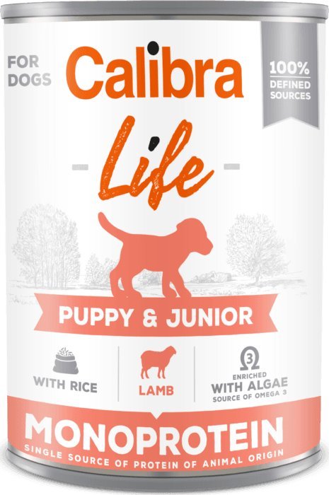 Calibra CALIBRA Dog Life Puppy & Junior Lamb with rice 400g