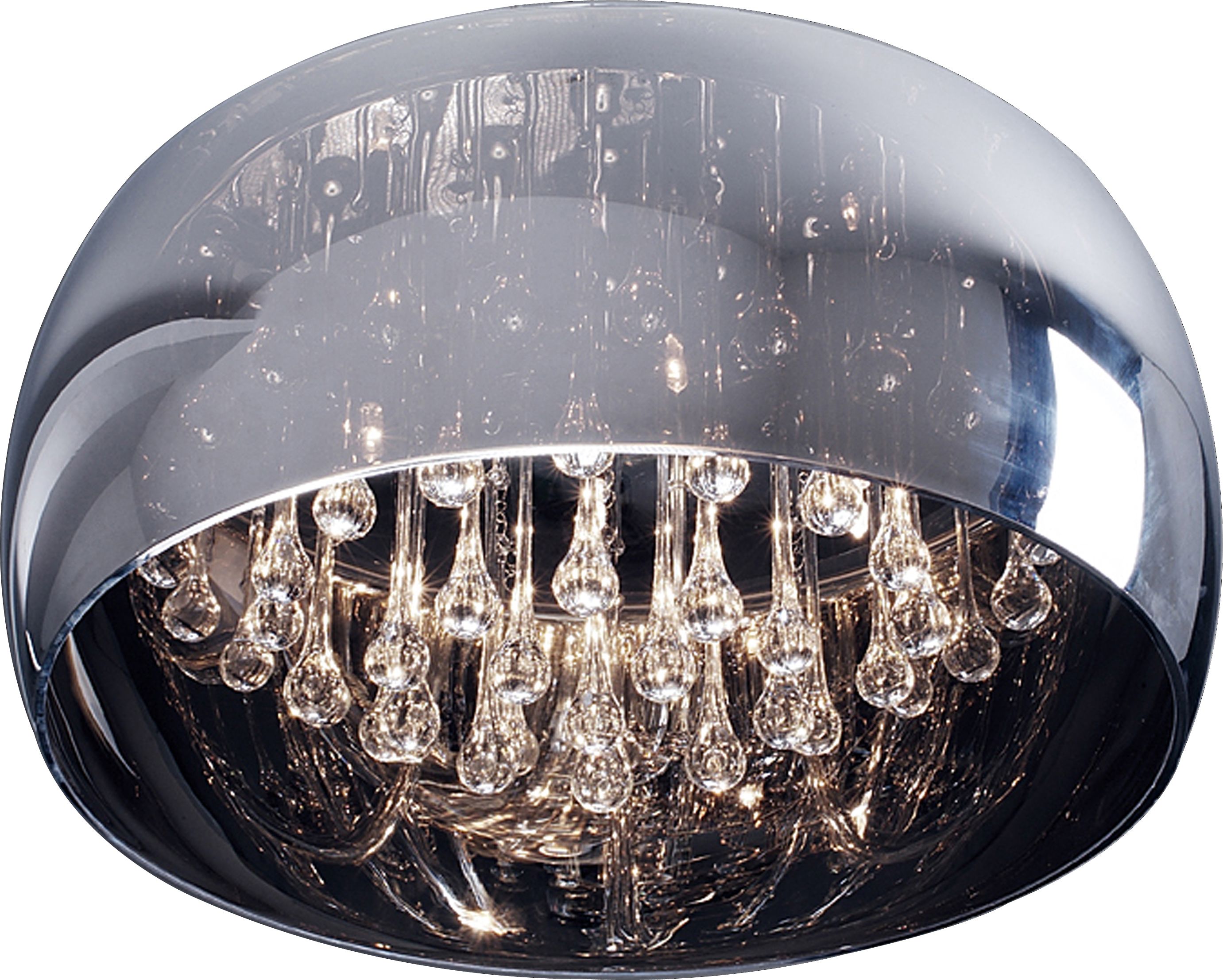 Lampa sufitowa Zumaline Zuma Line Crystal C0076-05L-F4FZ plafon lampa sufitowa 5x42W G9 srebrny / transparentny