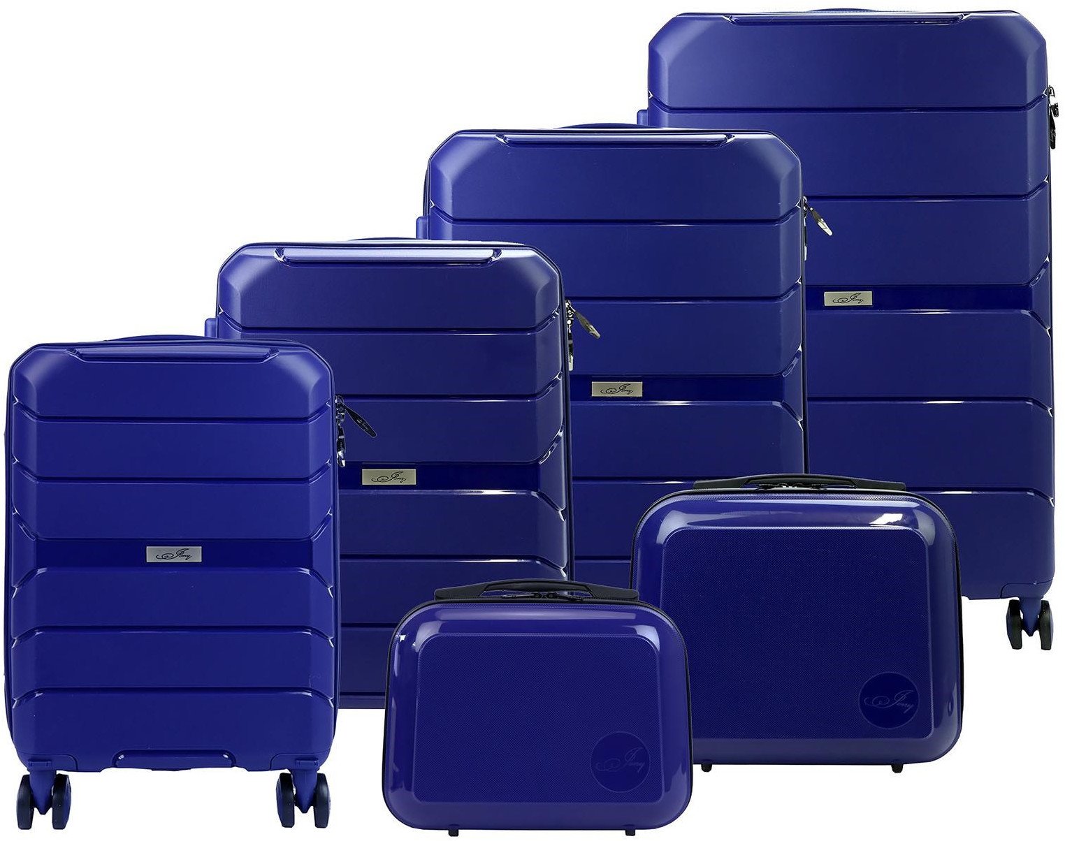 Jony Zestaw walizek Z01 x6 Z granatowe