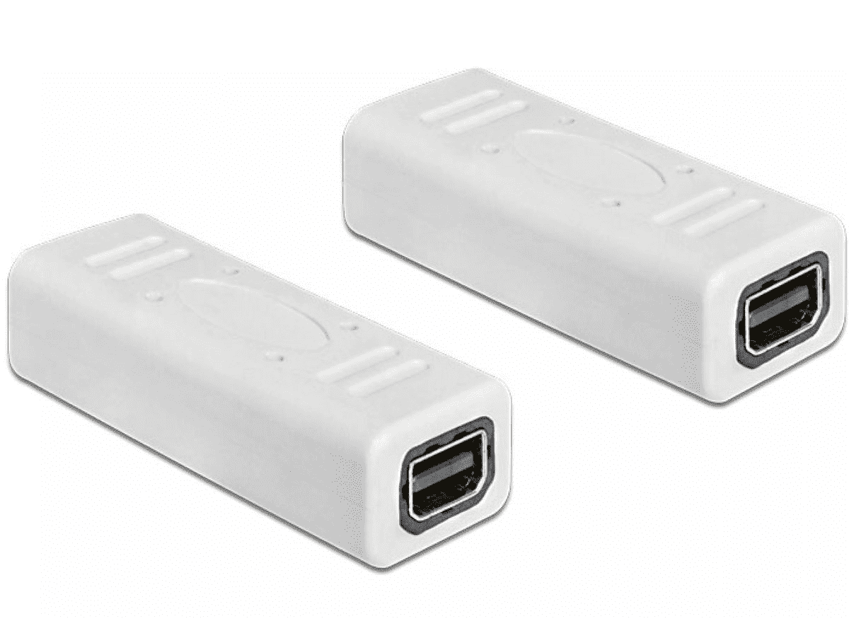 Adapter AV Delock DisplayPort Mini - DisplayPort Mini biały (65450)