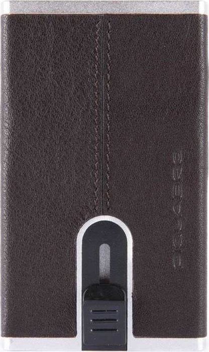 Piquadro Piquadro, Black Square, Leather, Card Holder, Square Sliding System, PP4825B3R-TM, Brown, For Men For Men