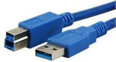 Kabel USB MediaRange USB-A - USB-B 3 m Niebieski (MRCS149)