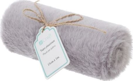 DP Craft Futro pluszowe DPCRAFT 15cm x 1m szary Dalprint