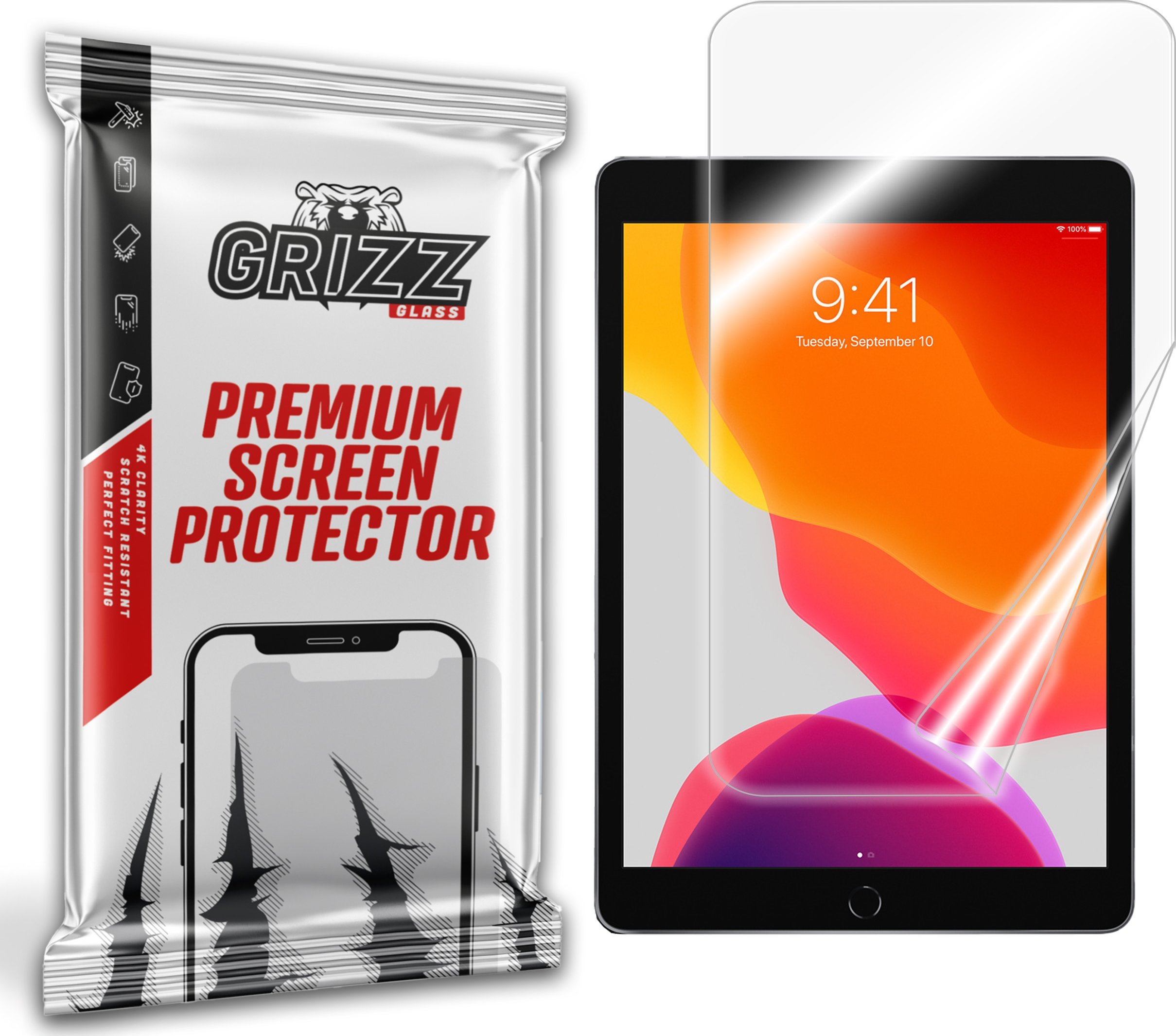GrizzGlass Folia ceramiczna GrizzGlass CeramicFilm do Apple iPad 10.2 2019/2020/2021 (7., 8. i 9. generacji)