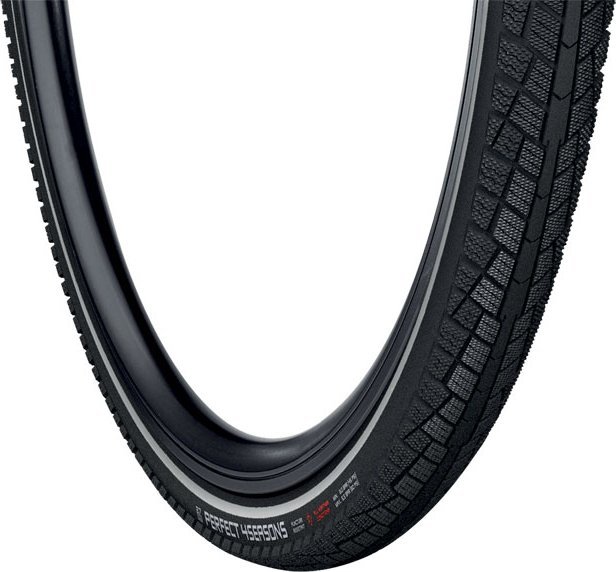 Vredestein Opona miejska/trekking VREDESTEIN Perfect 4 Seasons, 28x1.5/8x1.3/8 (37-622), Drut, Wkładka antyprzebiciowa, Czarna + Refleks (NEW)