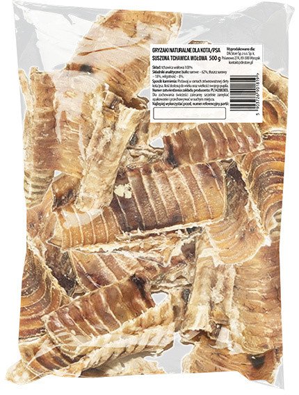 Naturalny przysmak gryzaki dla psa tchawice wołowe 500 g