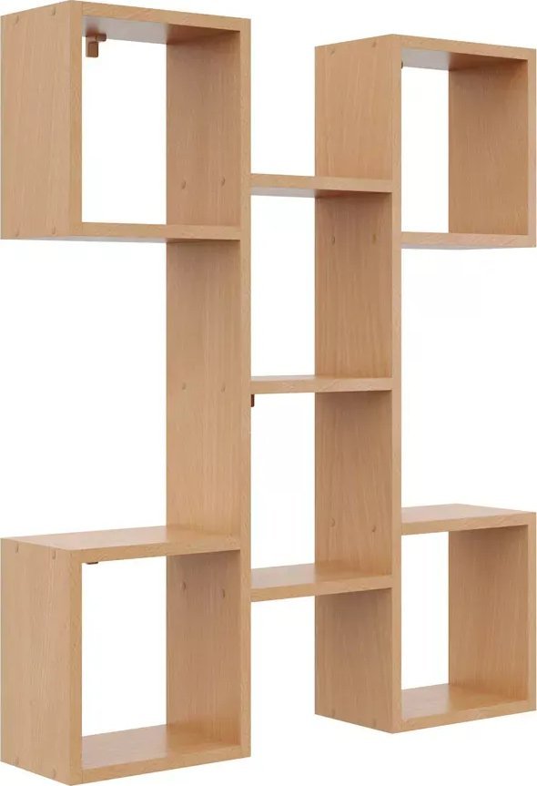 Elior Półka wisząca w stylu skandynawskim w kolorze buk - Anika