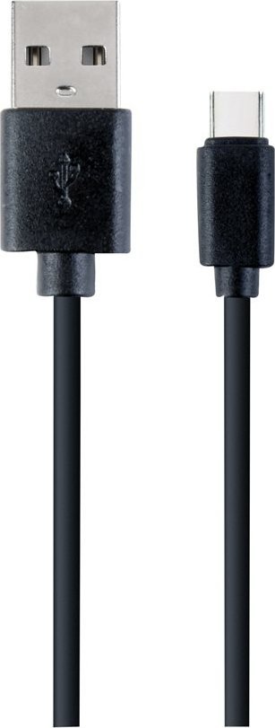 Kabel USB Gembird USB-A - USB-C 1 m Czarny (CC-USB2-AMCM-1M-1)