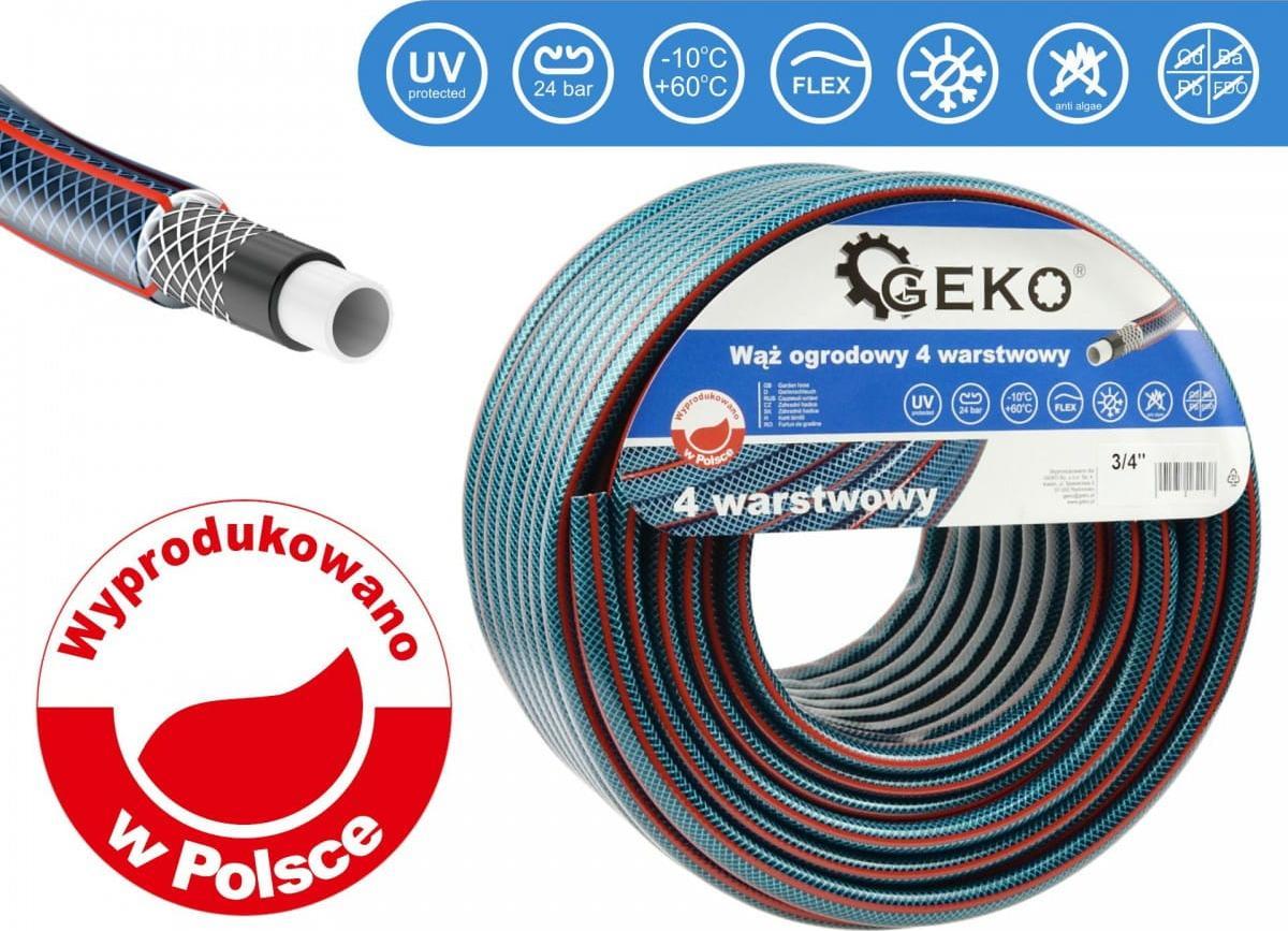 Geko WĄŻ OGRODOWY 4 WARSTWOWY 3/4" 50M GEKO NEW (48) G73788 GEKO