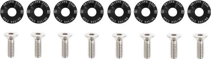 D1Spec_D Śrubki z podkładkami uniwersalne JDM 6mm black