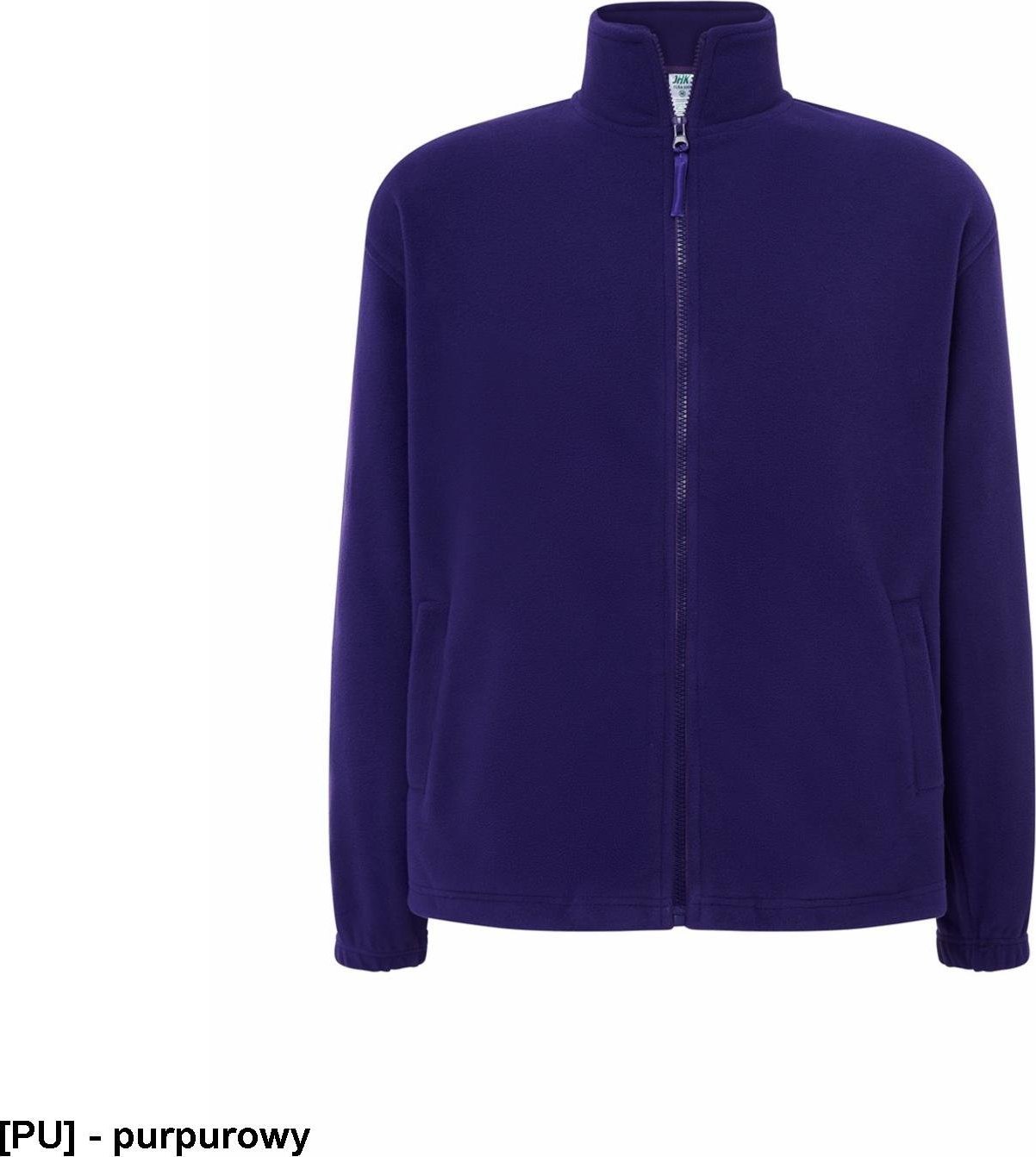JHK FLRA 300 - bluza z mikropolaru, wykończenie antypilingowe, suwak w kolorze polaru - purpurowy L