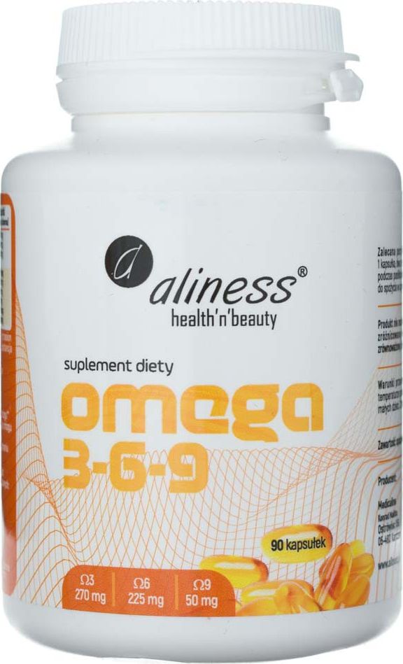 Aliness MedicaLine Aliness Omega 3-6-9 270 mg / 225 mg / 50 mg - 90 kapsułek