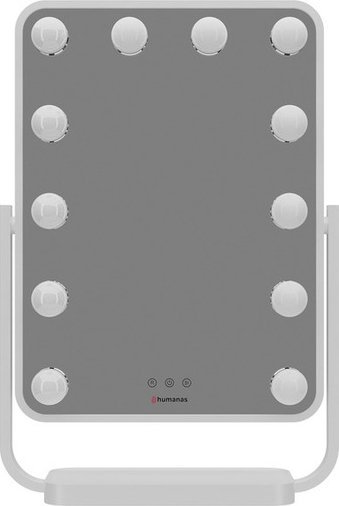 Lusterko kosmetyczne Humanas HS-HM01 z oświetleniem LED - białe