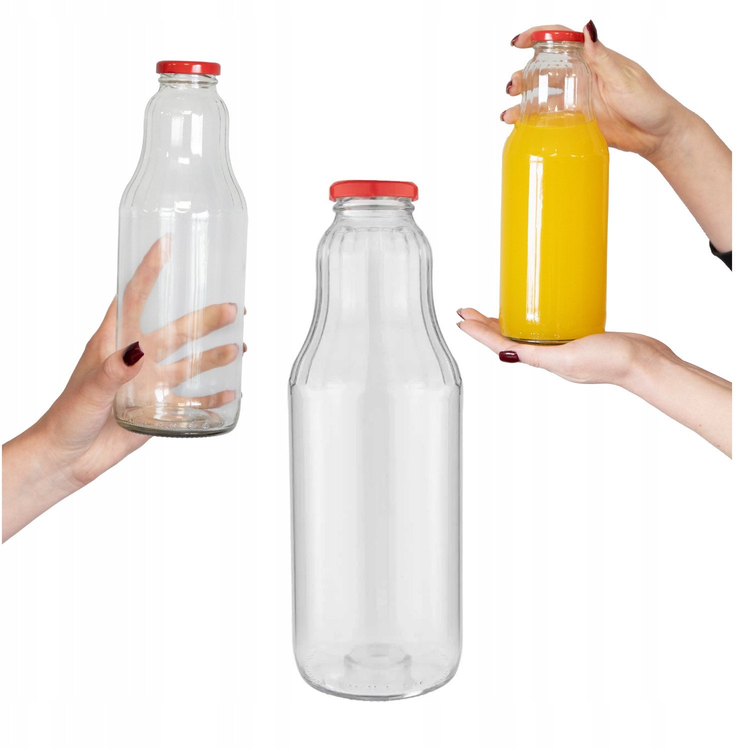 Butelka FRUIT na sok soczek syrop 1000ml + WIECZKO