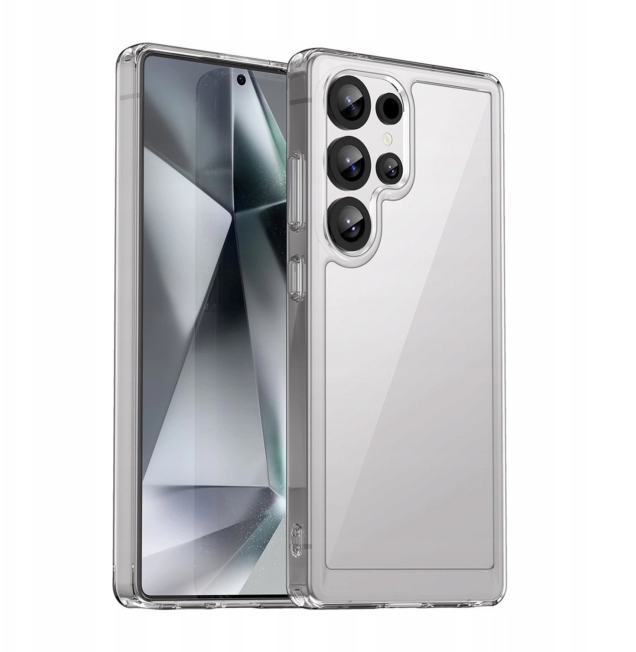 Etui silikonowe Outer Space Case z żelową ramką do Samsung Galaxy S25 Ultra - przezroczyste