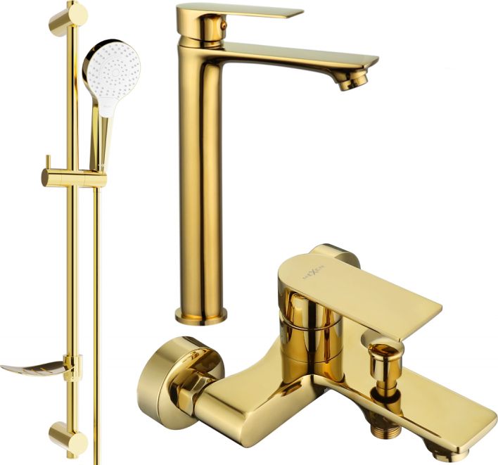Mexen Mexen Royo DF05 zestaw wannowy, złoty - 72213DF05-50