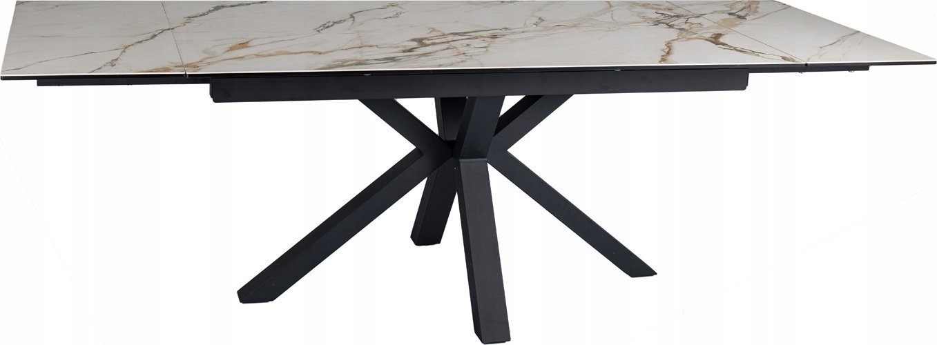 Signal Stół COLUMBUS CERAMIC 160(240)x90 biały Amber Bianco/czarny