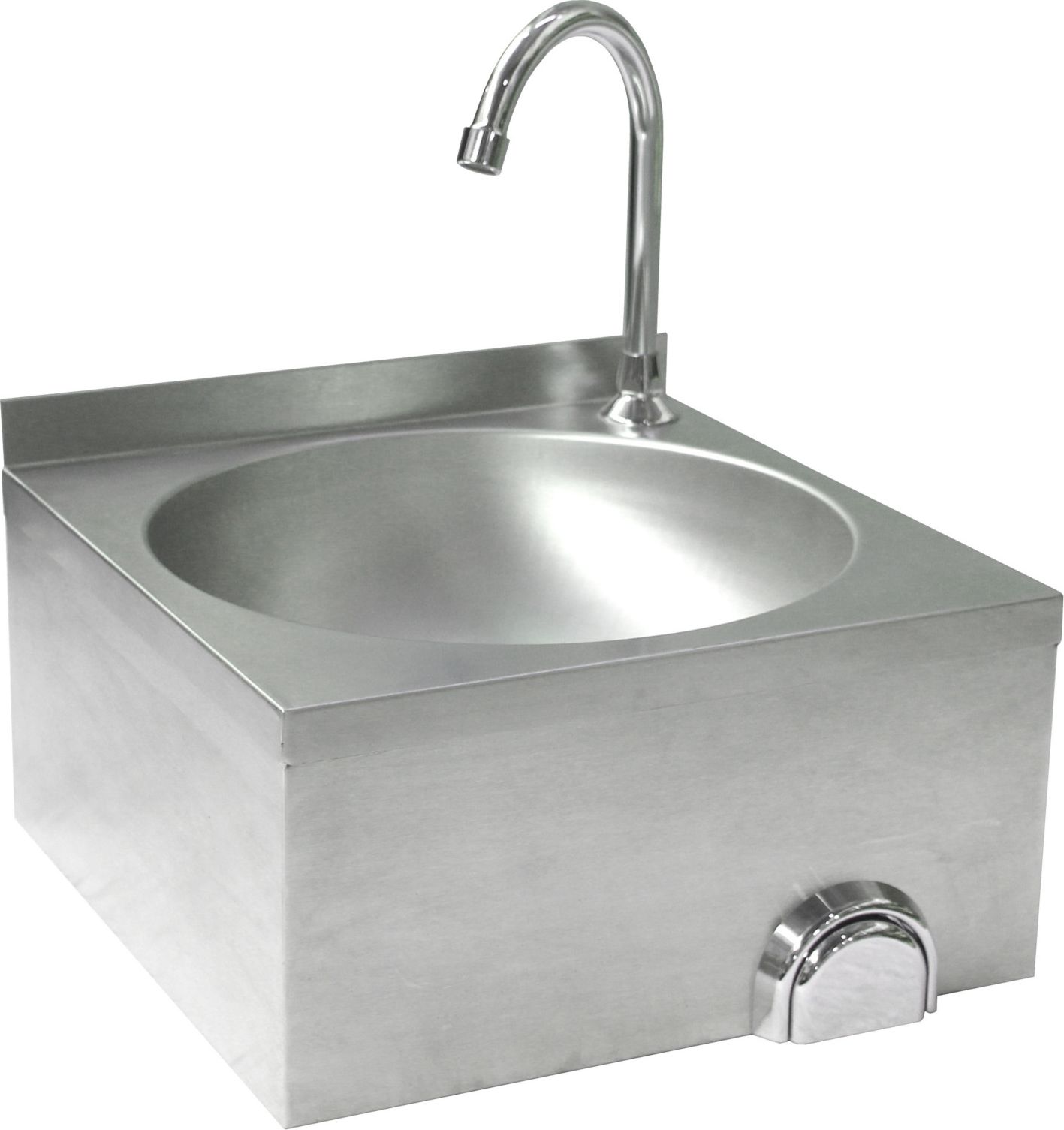 Hendi Umywalka kuchenna bezdotykowa ze stali nierdzewnej ścienna Hendi 810316 Umywalka kuchenna bezdotykowa ze stali nierdzewnej ścienna Hendi 810316