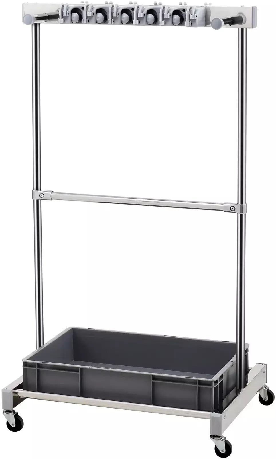 Organizer narzędzi ogrodowych 10 slotów kołowy stojak do garażu