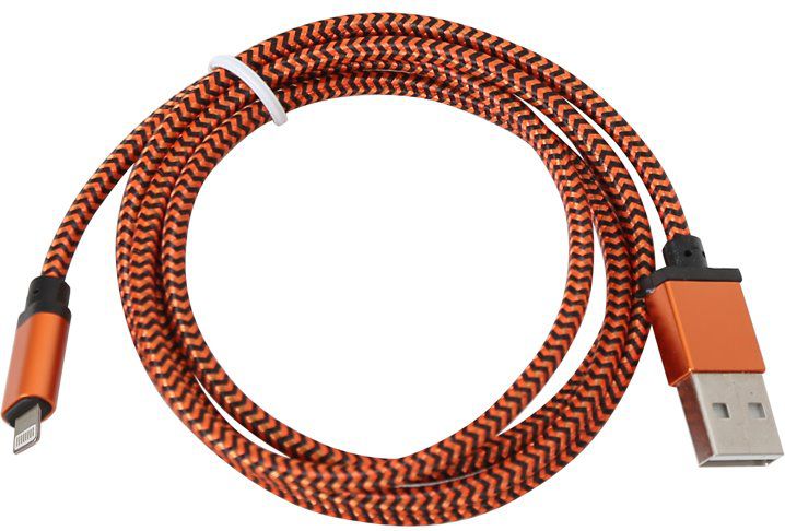 Kabel USB Platinet USB-A - 1 m Pomarańczowy (PUCFBIP1O)