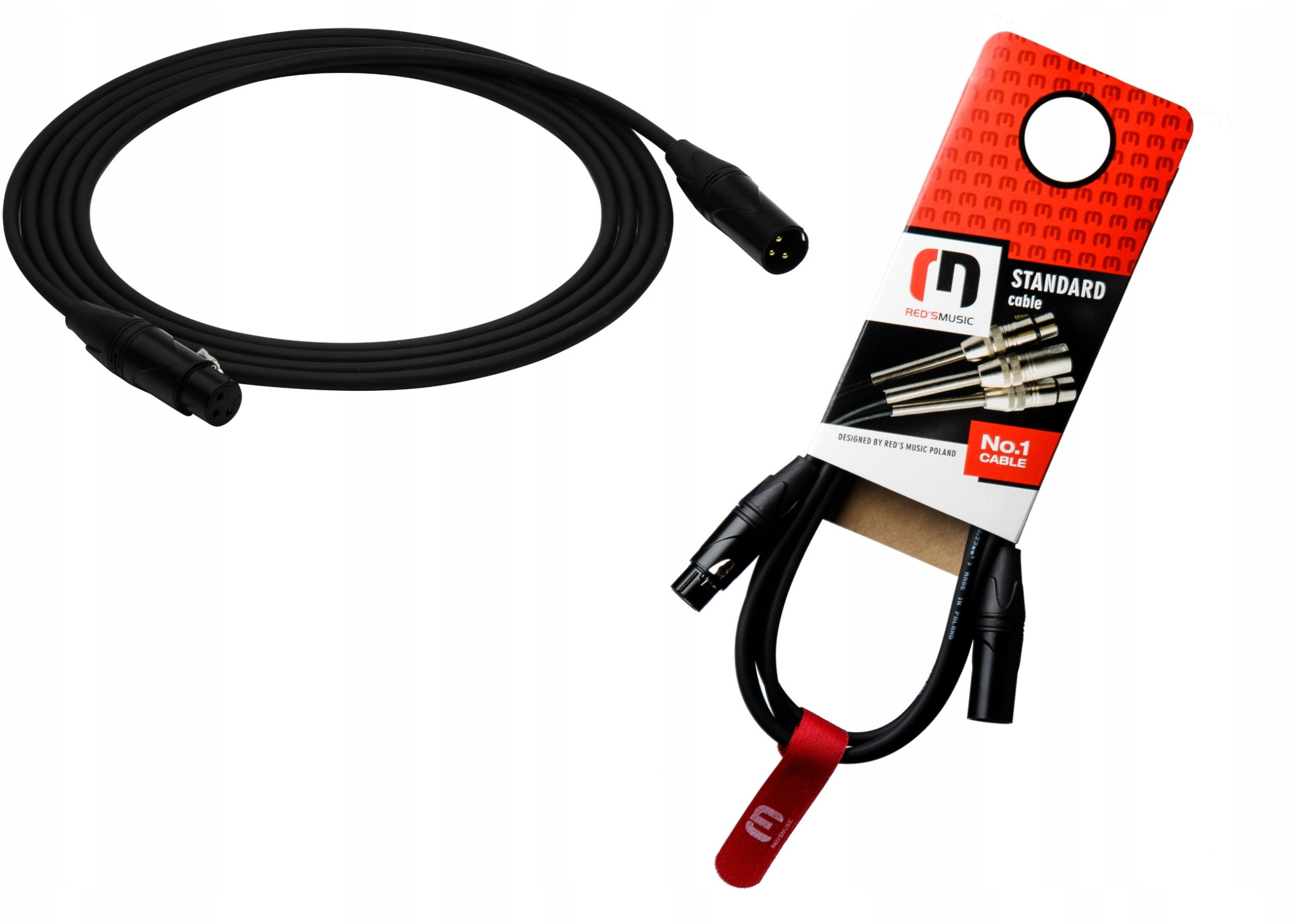 Kabel DMX 5M XLR M - XLR F DX0150 BX REDS MUSIC